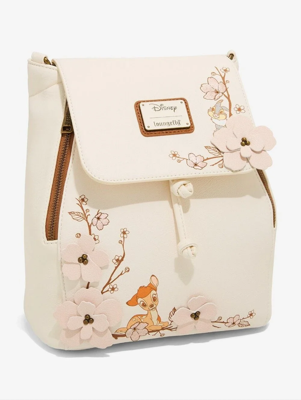 Loungefly Disney Bambi Cherry Blossom Flap Mini Backpack